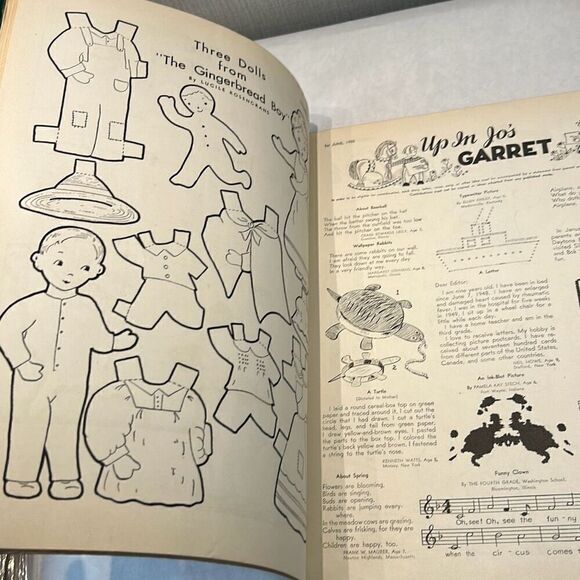 VTG Children's Activities For Home & School Magazine Book June 1950 - Picture 5 of 6